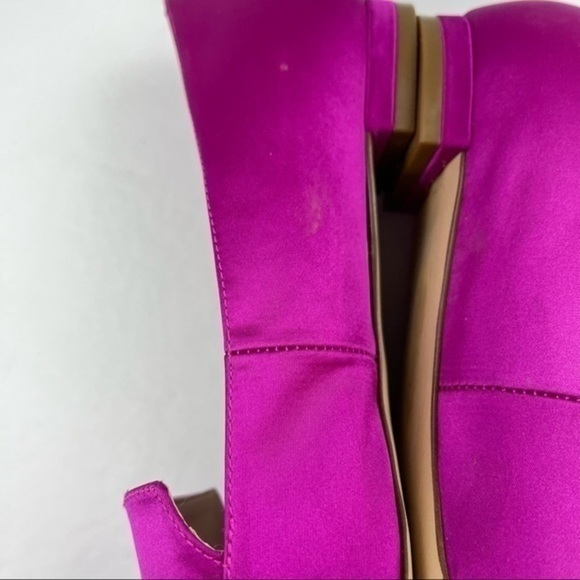 Nine West Nwabay Women’s Size 5.5 Pink Satin Pointed Toe Loafers - Picture 7 of 11